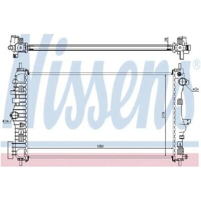 NISSENS 630714 Radiator din aluminiu pentru Opel Insignia A - Sistem de răcire NISSENS 630714 Radiator din aluminiu pentru Opel Insignia A - Sistem de răcire
