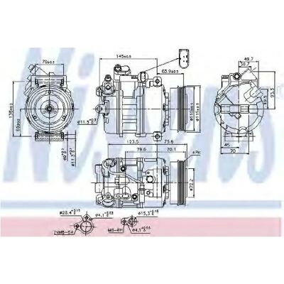 Nissens 89073 Compresseur de Climatisation - Audi A4 B6 Quattro Nissens 89073 Compresseur de Climatisation - Audi A4 B6 Quattro