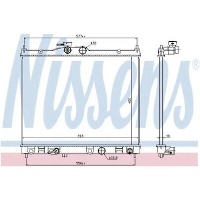 Radiateur NISSENS Modèle 67369 - Refroidissement du Moteur Radiateur NISSENS Modèle 67369 - Refroidissement du Moteur
