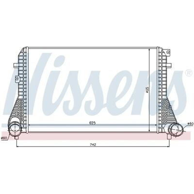 Nissens Intercooler - Luftgekühlt - Aluminium - 625x405x32mm - VW, Audi, Seat Nissens Intercooler - Luftgekühlt - Aluminium - 625x405x32mm - VW, Audi, Seat