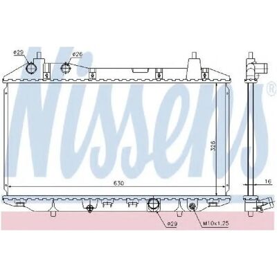 NISSENS Modell 68147 Aluminium Kühler für Honda Civic 8 Hatchback - Radiator NISSENS Modell 68147 Aluminium Kühler für Honda Civic 8 Hatchback - Radiator