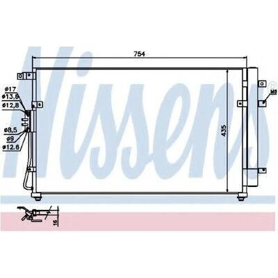 Nissens 940269 Condensador de Ar Condicionado - Para Kia Carnival III 2.2-2.9 Nissens 940269 Condensador de Ar Condicionado - Para Kia Carnival III 2.2-2.9