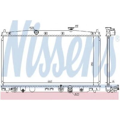 Ψύκτρα κινητήρα NISSENS 68149 Ψύκτρα κινητήρα NISSENS 68149