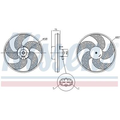 Nissens 85672 Radiator Fan - Radiator Fan Nissens 85672 Radiator Fan - Radiator Fan