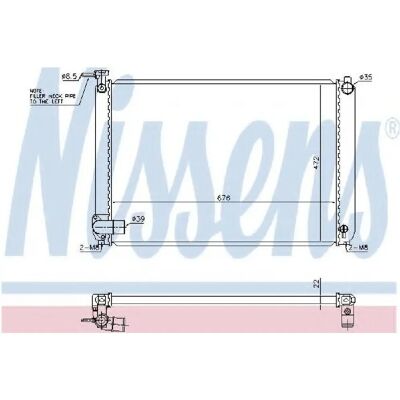NISSENS 646829 Aluminium Radiator - Kjølesystem NISSENS 646829 Aluminium Radiator - Kjølesystem