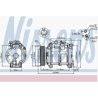 Nissens Klimakompressor 89074 Nissens Klimakompressor 89074