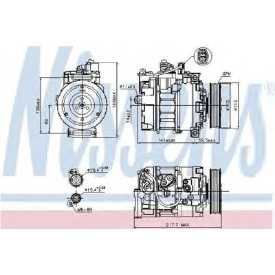 Nissens Klimakompressor - 89223 - Für Audi Q5 Nissens Klimakompressor - 89223 - Für Audi Q5