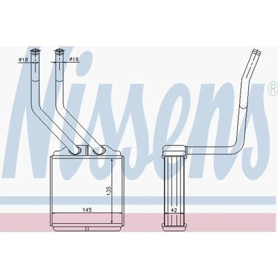 Nissens Transit 71776 Varmeradiator - Bilopvarmningssystem Nissens Transit 71776 Varmeradiator - Bilopvarmningssystem