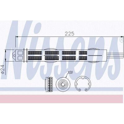 Nissens 1618371 Luftkonditionsdel - Kompatibel med Opel Corsa D, Fiat Qubo, Citroën Nemo Nissens 1618371 Luftkonditionsdel - Kompatibel med Opel Corsa D, Fiat Qubo, Citroën Nemo