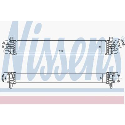 Nissens Intercooler - Alumiiniset Ilmajäähdytys 530mm - Alfa Romeo Giulietta varten Nissens Intercooler - Alumiiniset Ilmajäähdytys 530mm - Alfa Romeo Giulietta varten