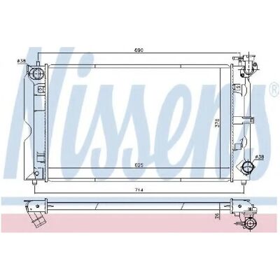 Ψυγείο NISSENS 646857 - Αλουμινένιες ψύκτρες Ψυγείο NISSENS 646857 - Αλουμινένιες ψύκτρες