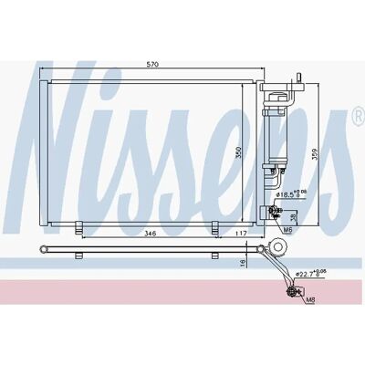 Nissens Aluminium A/C Condenser for Ford Fiesta B-Max - Air Conditioning Part Nissens Aluminium A/C Condenser for Ford Fiesta B-Max - Air Conditioning Part