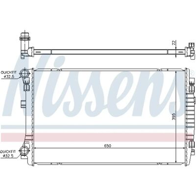Nissens 5q0121251em Aluminium Radiator - Engine Cooling Nissens 5q0121251em Aluminium Radiator - Engine Cooling