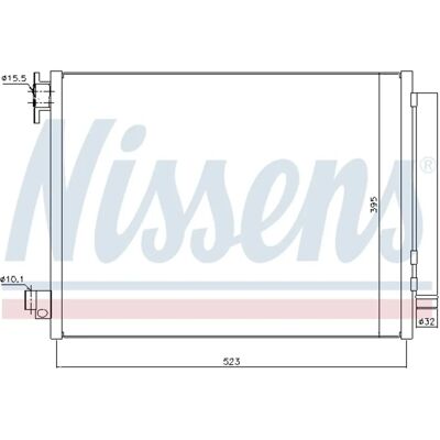 Dacia Nissan Renault Alumiininen lauhdutin - Kondensori Dacia Nissan Renault Alumiininen lauhdutin - Kondensori