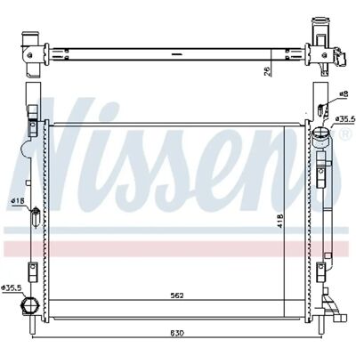 NISSENS 637618 Kühler - Kühlsystem NISSENS 637618 Kühler - Kühlsystem