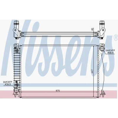 Nissens A6 C6 Kühler - Motorkühlung Nissens A6 C6 Kühler - Motorkühlung