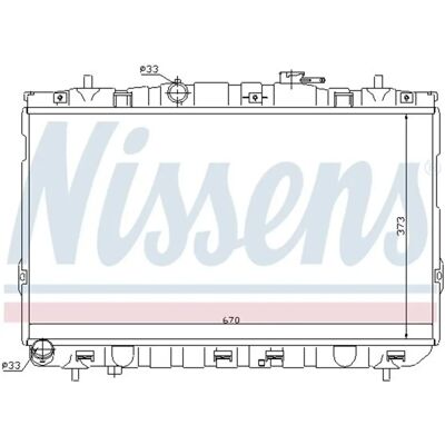 NISSENS Malli 377 648 26 Alumiininen jäähdyttimen - Jäähdytysjärjestelmä NISSENS Malli 377 648 26 Alumiininen jäähdyttimen - Jäähdytysjärjestelmä