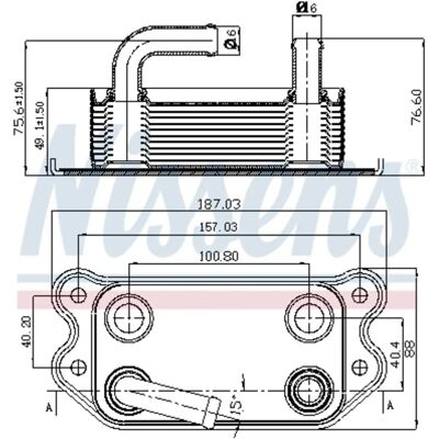 Nissens 90714 Ölkühler - Wassergekühlt, Aluminium, Ohne Ölfiltergehäuse Nissens 90714 Ölkühler - Wassergekühlt, Aluminium, Ohne Ölfiltergehäuse