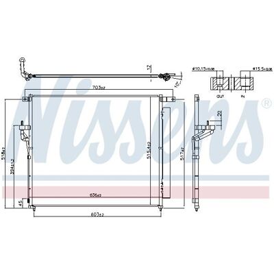Nissens 940266 Aluminium Klimakondensator - Ford Ranger Mk3 Nissens 940266 Aluminium Klimakondensator - Ford Ranger Mk3