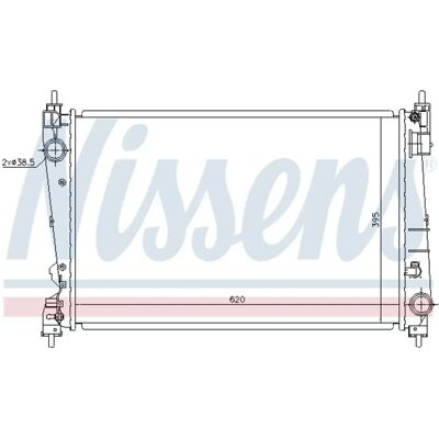 NISSENS 630755 Aluminium Kühler für Opel Corsa D 3/5 - Radiator NISSENS 630755 Aluminium Kühler für Opel Corsa D 3/5 - Radiator
