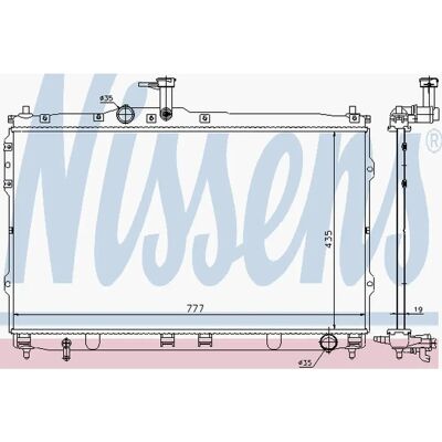 NISSENS 67472 Aluminium Radiator - Kølesystem NISSENS 67472 Aluminium Radiator - Kølesystem
