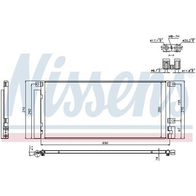 Nissens 940388 Aluminium A/C Kondensator med Tørrer - A/C Kondensator Nissens 940388 Aluminium A/C Kondensator med Tørrer - A/C Kondensator