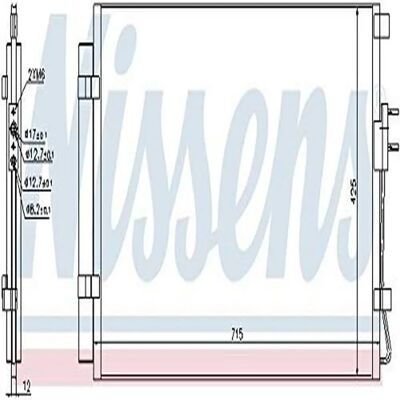 Nissens 976062w500 Luftkonditionskondensator - HVAC Nissens 976062w500 Luftkonditionskondensator - HVAC