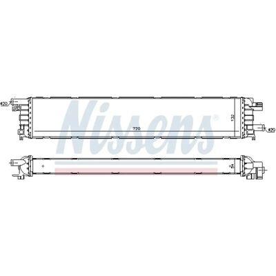 Nissens 8k0145804b Intercooler Kühler - Radiator, Intercooler Nissens 8k0145804b Intercooler Kühler - Radiator, Intercooler