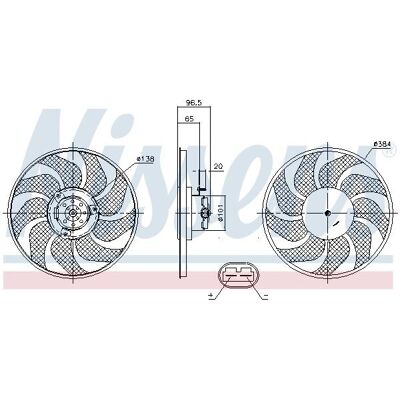 NISSENS 85704 Lüfter für Kühlsystem - Radiator NISSENS 85704 Lüfter für Kühlsystem - Radiator