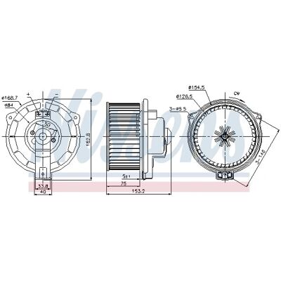 NISSENS 87107 Ventilator Mercedes-Benz ML fără Regulator NISSENS 87107 Ventilator Mercedes-Benz ML fără Regulator