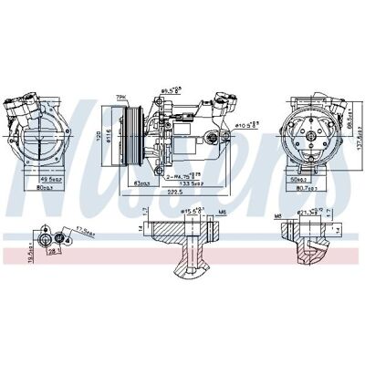 NISSENS Duster SUV, Sandero 2, Lodgy - Luftkonditionskompressor NISSENS Duster SUV, Sandero 2, Lodgy - Luftkonditionskompressor