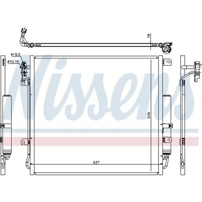 NISSENS 940485 Aluminium Airco Condenser - Range Rover Sport NISSENS 940485 Aluminium Airco Condenser - Range Rover Sport