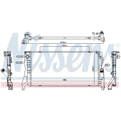 Nissens 69710 Αλουμινένιος ψυγείο για BMW & MINI - Ψύξη κινητήρα Nissens 69710 Αλουμινένιος ψυγείο για BMW & MINI - Ψύξη κινητήρα
