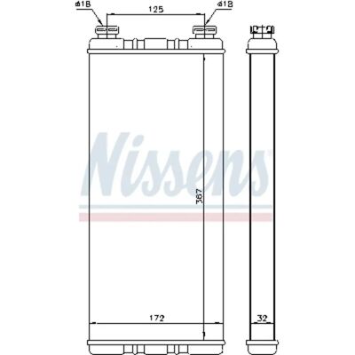 NISSENS 72055 Chauffage - Système de chauffage intérieur NISSENS 72055 Chauffage - Système de chauffage intérieur