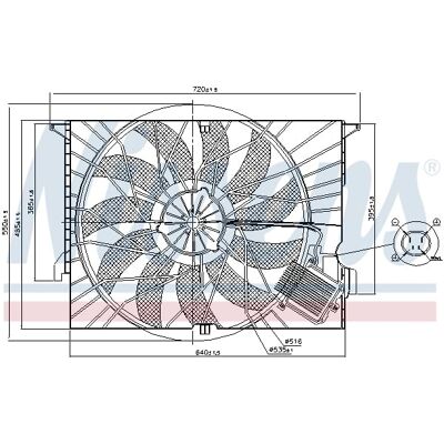 NISSENS 85818 - Motorkühlgebläse NISSENS 85818 - Motorkühlgebläse