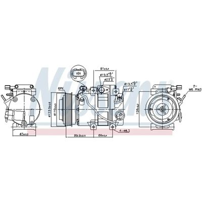 Nissens 890151 Luftkonditionering kompressor - Bil Nissens 890151 Luftkonditionering kompressor - Bil