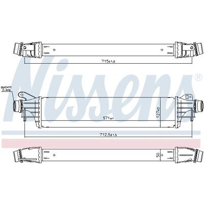 ΝΙSSENS 96311 Intercooler - Αερό-αερό και αερό-νερό χωρίς EGR Opel Corsa E ΝΙSSENS 96311 Intercooler - Αερό-αερό και αερό-νερό χωρίς EGR Opel Corsa E