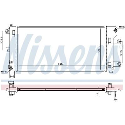 NISSENS 68765 Aluminium Kühler - Kühlsystem NISSENS 68765 Aluminium Kühler - Kühlsystem