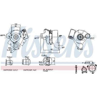 Nissens Turboalimentador - 125036n - Para Chrysler 300c, Jeep Commander Nissens Turboalimentador - 125036n - Para Chrysler 300c, Jeep Commander