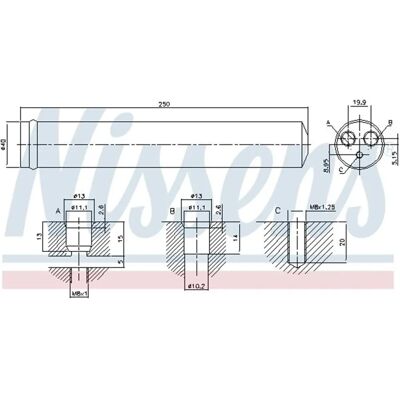 Nissens C1 C5 C6 C8 Fiat Ilmastointilaitteen Kuivatuspullo - Kuivatuspullo Ilmastointiin Nissens C1 C5 C6 C8 Fiat Ilmastointilaitteen Kuivatuspullo - Kuivatuspullo Ilmastointiin