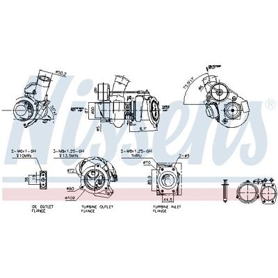Nissens 336002 Watergekoelde turbo - Uitlaat turbo Nissens 336002 Watergekoelde turbo - Uitlaat turbo