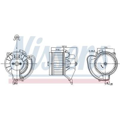 NISSENS 87220 - HVAC-innvendig vifte - Uten motstand NISSENS 87220 - HVAC-innvendig vifte - Uten motstand