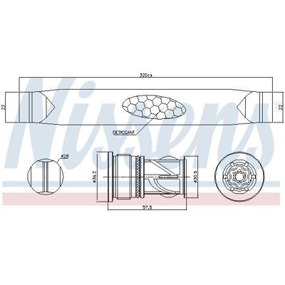 Nissens C-Max II, Focus III, Kuga II Trockner - Trockner für Ford-Modelle Nissens C-Max II, Focus III, Kuga II Trockner - Trockner für Ford-Modelle