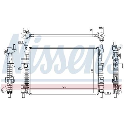 Nissens Aluminium Radiator til Ford C-max Grand - Radiator Nissens Aluminium Radiator til Ford C-max Grand - Radiator