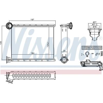 Nissens 73345 Heizkörper - Heizsystem Nissens 73345 Heizkörper - Heizsystem