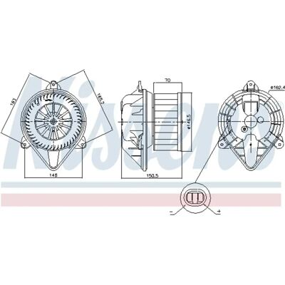 NISSENS 87403 Innenraumgebläse - Innenraumgebläse NISSENS 87403 Innenraumgebläse - Innenraumgebläse
