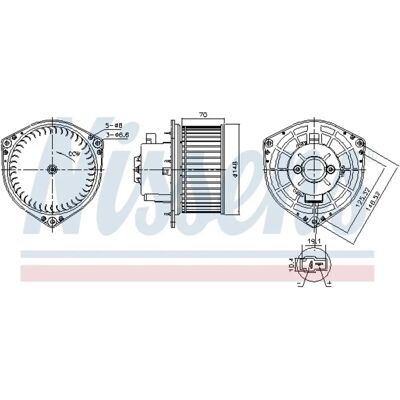 NISSENS 87454 Luftudtag - Uden regulator NISSENS 87454 Luftudtag - Uden regulator