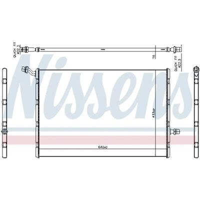 NISSENS Ilmalämmitin - 606292 - Alumiini, 640mm pituus, 433mm leveys - Intercooler NISSENS Ilmalämmitin - 606292 - Alumiini, 640mm pituus, 433mm leveys - Intercooler