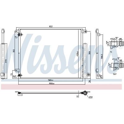 NISSENS 940853 Aluminium Luftkondisjonering Kjøler - First Fit NISSENS 940853 Aluminium Luftkondisjonering Kjøler - First Fit