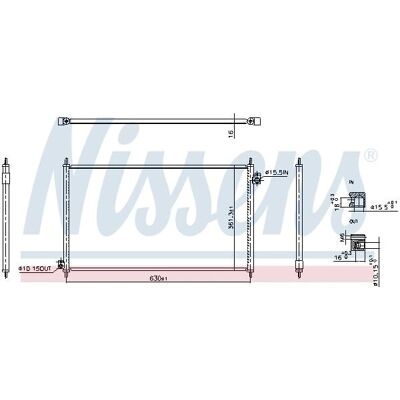 NISSENS 940917 Condensatore Aria Condizionata HONDA - Aria Condizionata NISSENS 940917 Condensatore Aria Condizionata HONDA - Aria Condizionata